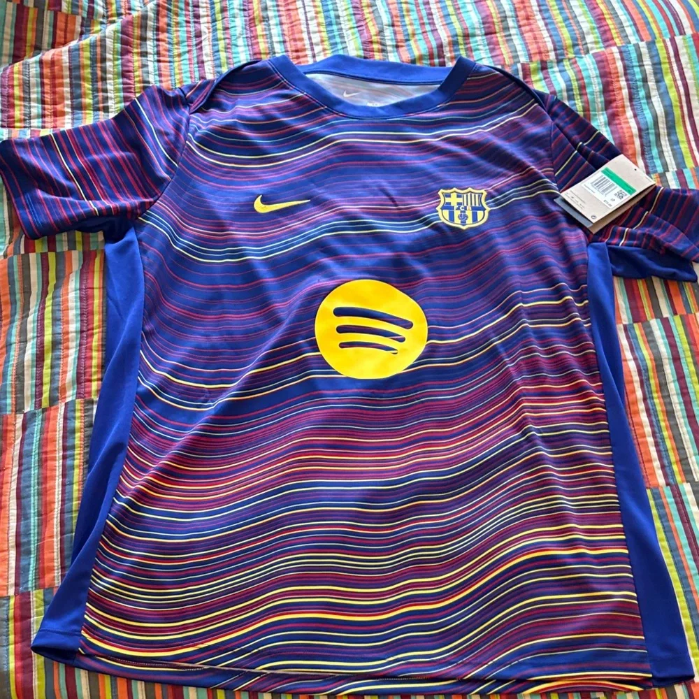 Today only $17 Nike FCBarcelona  Rare  Soccer Jersey Purple size XL slim fit nwt